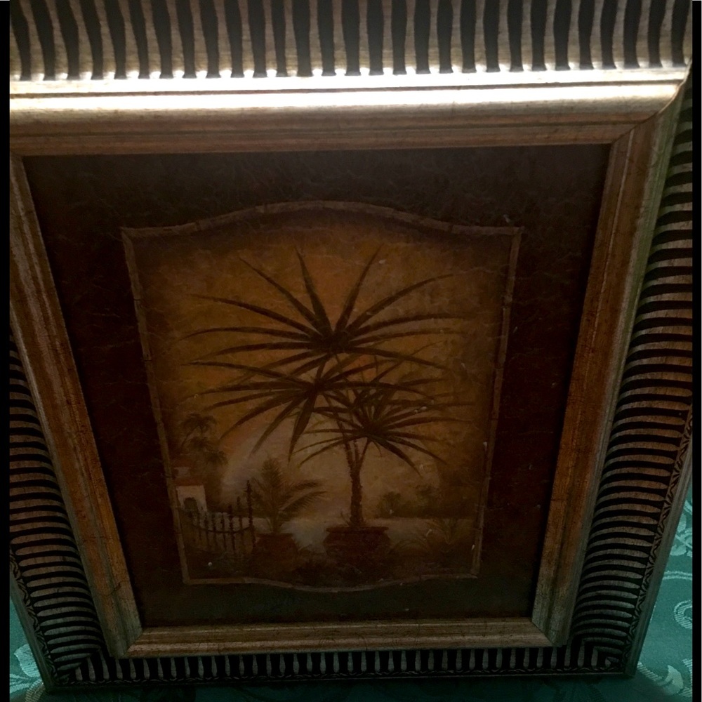 Framed Palm Print-Closet clear out